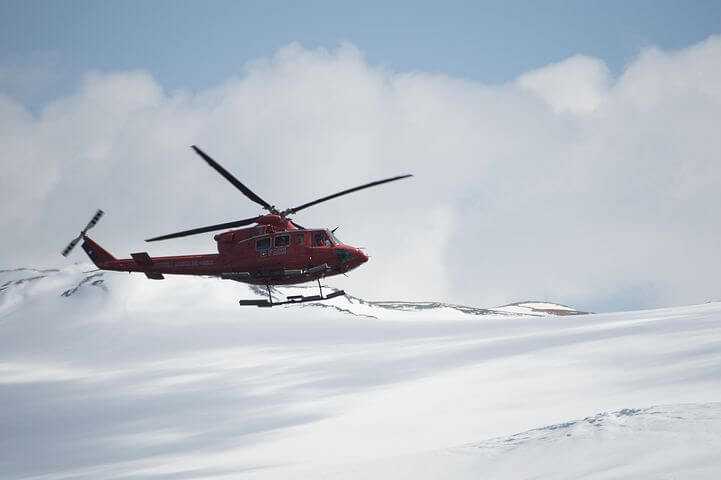 helikopter medyczny w górach